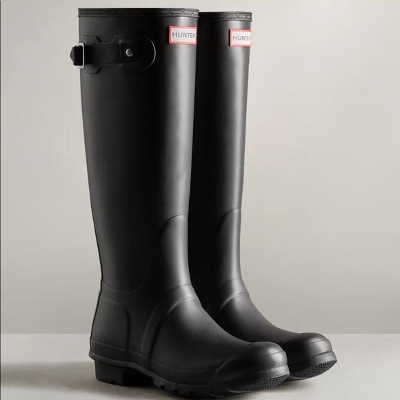 Hunter Shoes - Hunter Women's Original Tall Rain Boots Matte Black